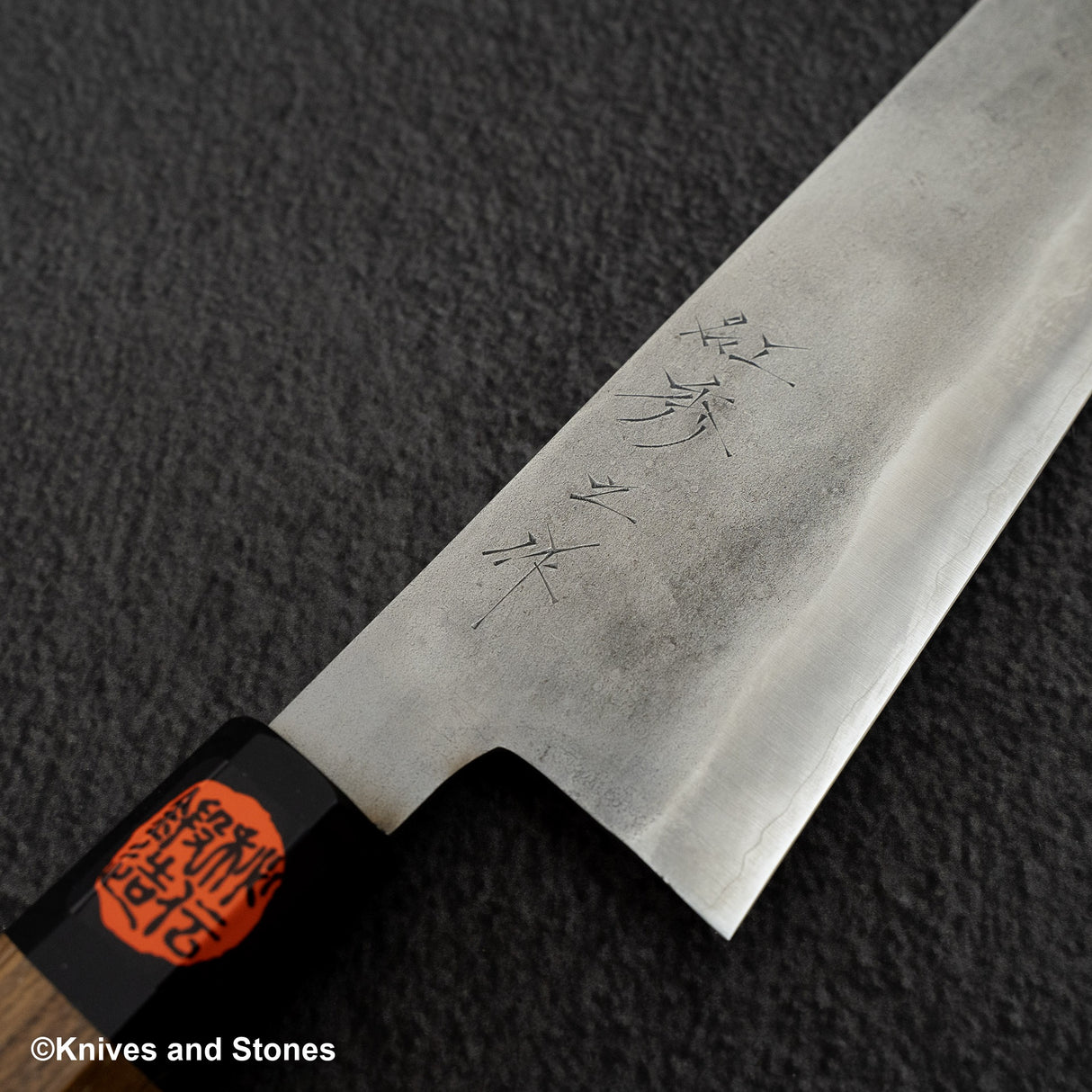 Tanaka Ginsan Nashiji Gyuto 240 Teak Handle