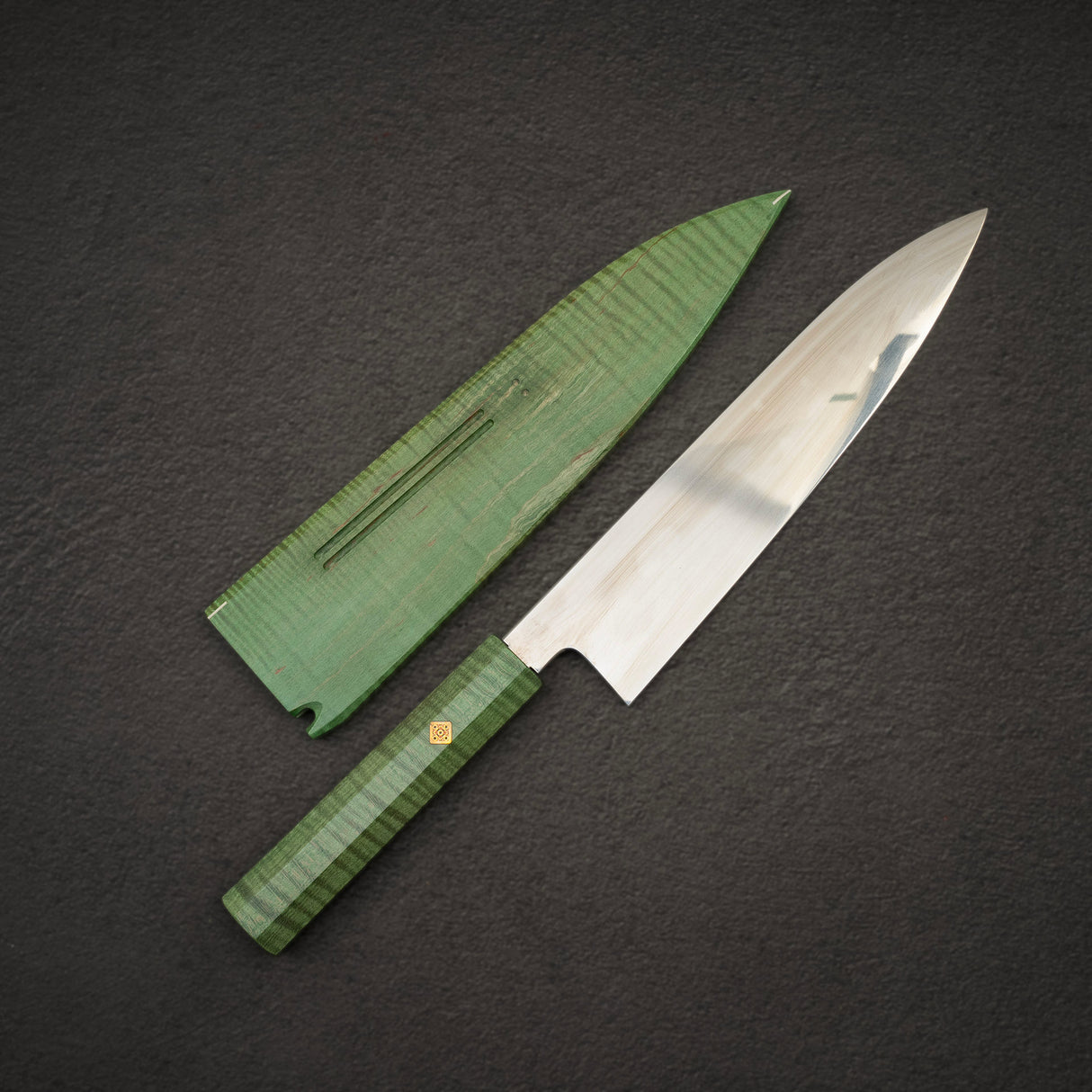 Shoichi Hashimoto (橋本庄市) White 1 Honyaki Gyuto 240mm Green