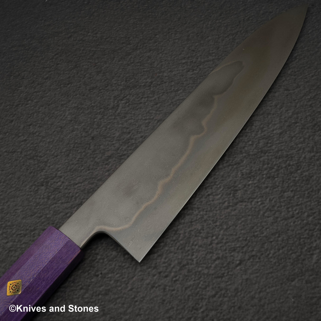 Shoichi Hashimoto (橋本庄市) White 1 Honyaki Gyuto 240mm Purple