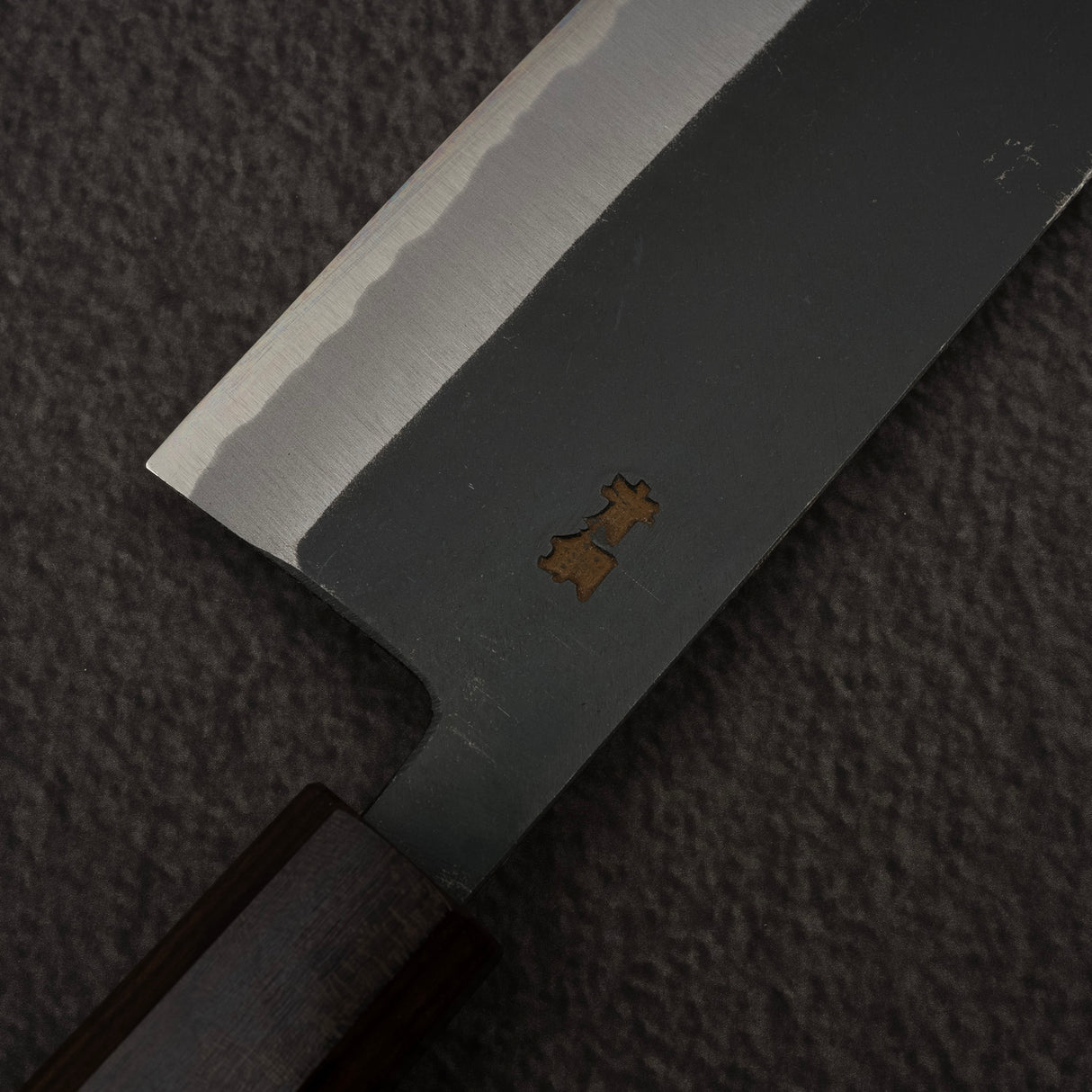 Hatsukokoro Aosagi Blue 2 Kurouchi Nakiri 165mm Black Chacate