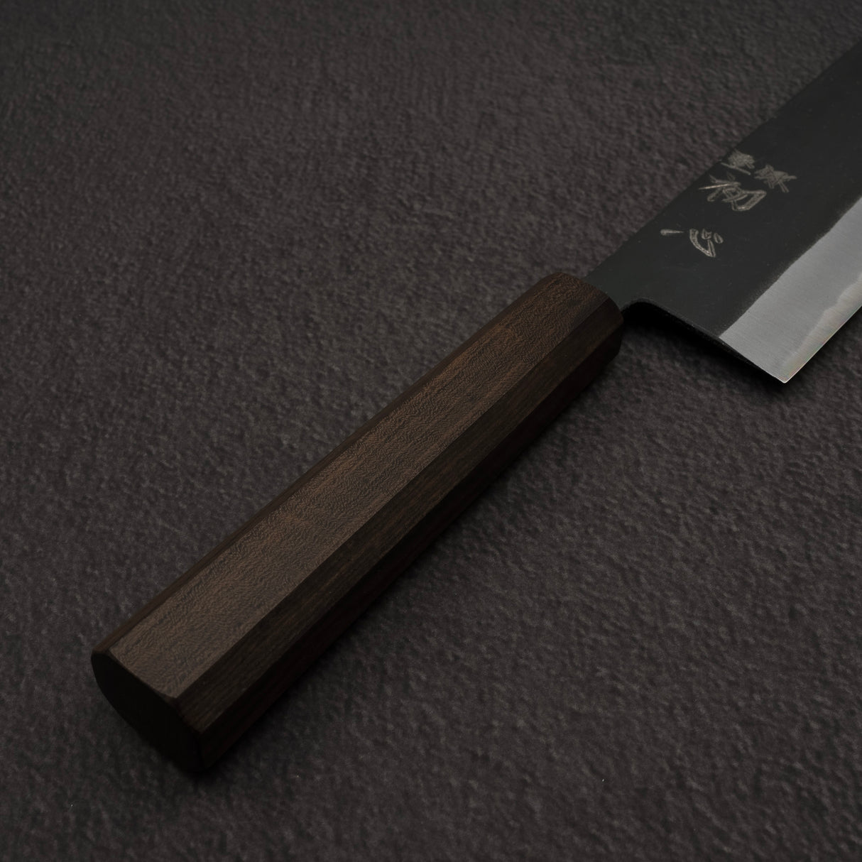 Hatsukokoro Aosagi Blue 2 Kurouchi Nakiri 165mm Black Chacate