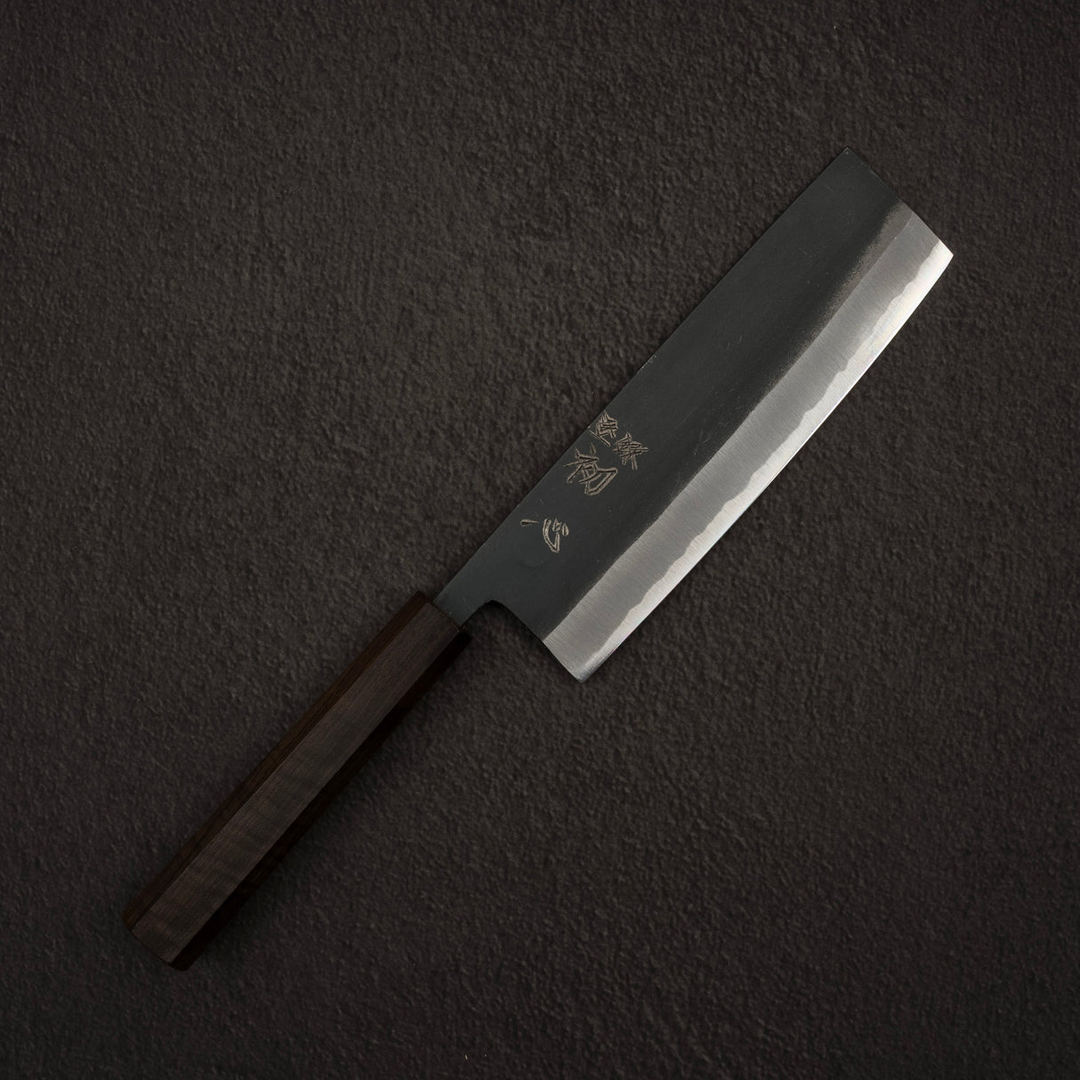 Hatsukokoro Aosagi Blue 2 Kurouchi Nakiri 165mm Black Chacate