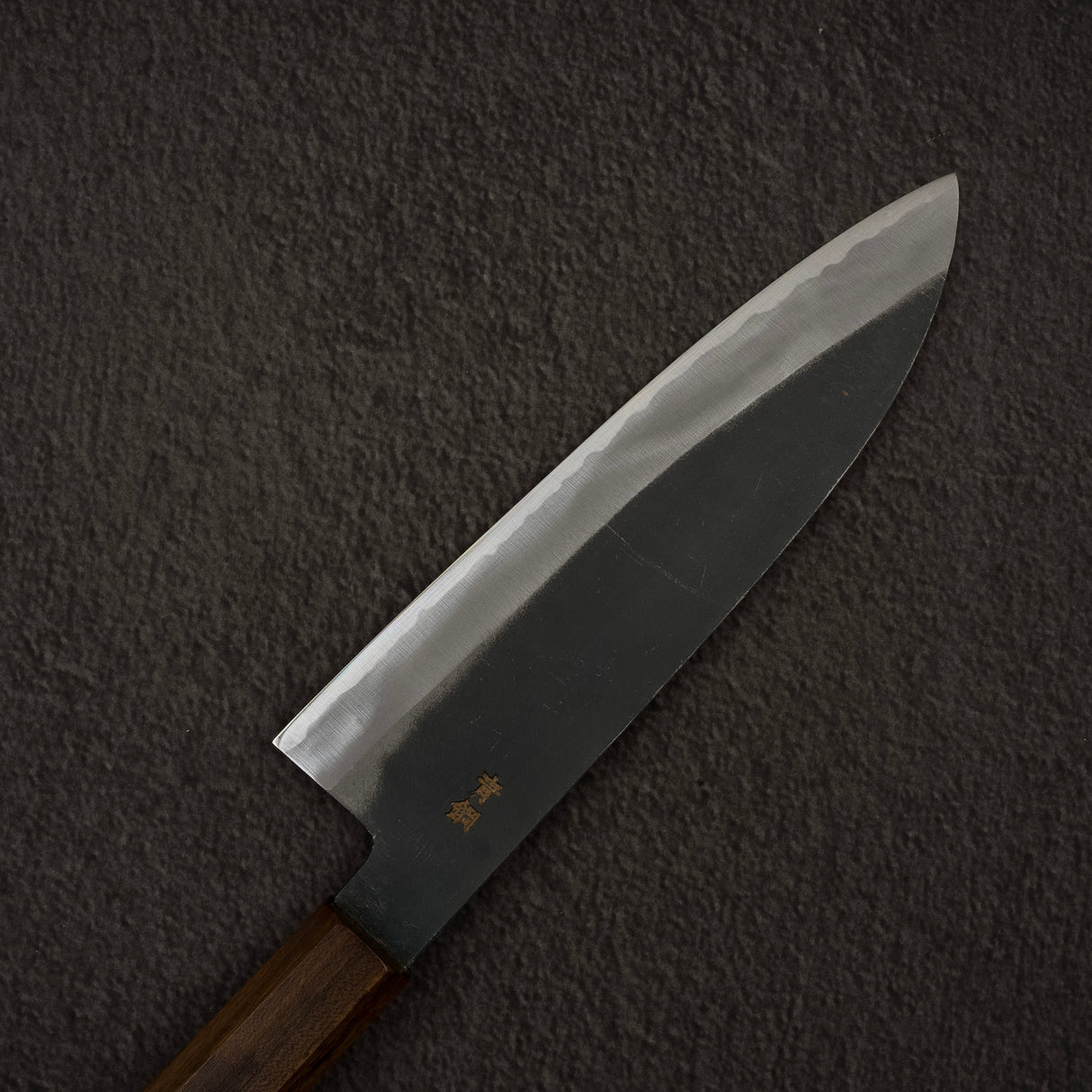 Hatsukokoro Aosagi Blue 2 Kurouchi Santoku 180mm Black Chacate