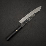 Hatsukokoro x Nigara Yorokobi Special SLD Kurouchi Damascus Gyuto 210mm Ebony Handle with Mosaic Pin