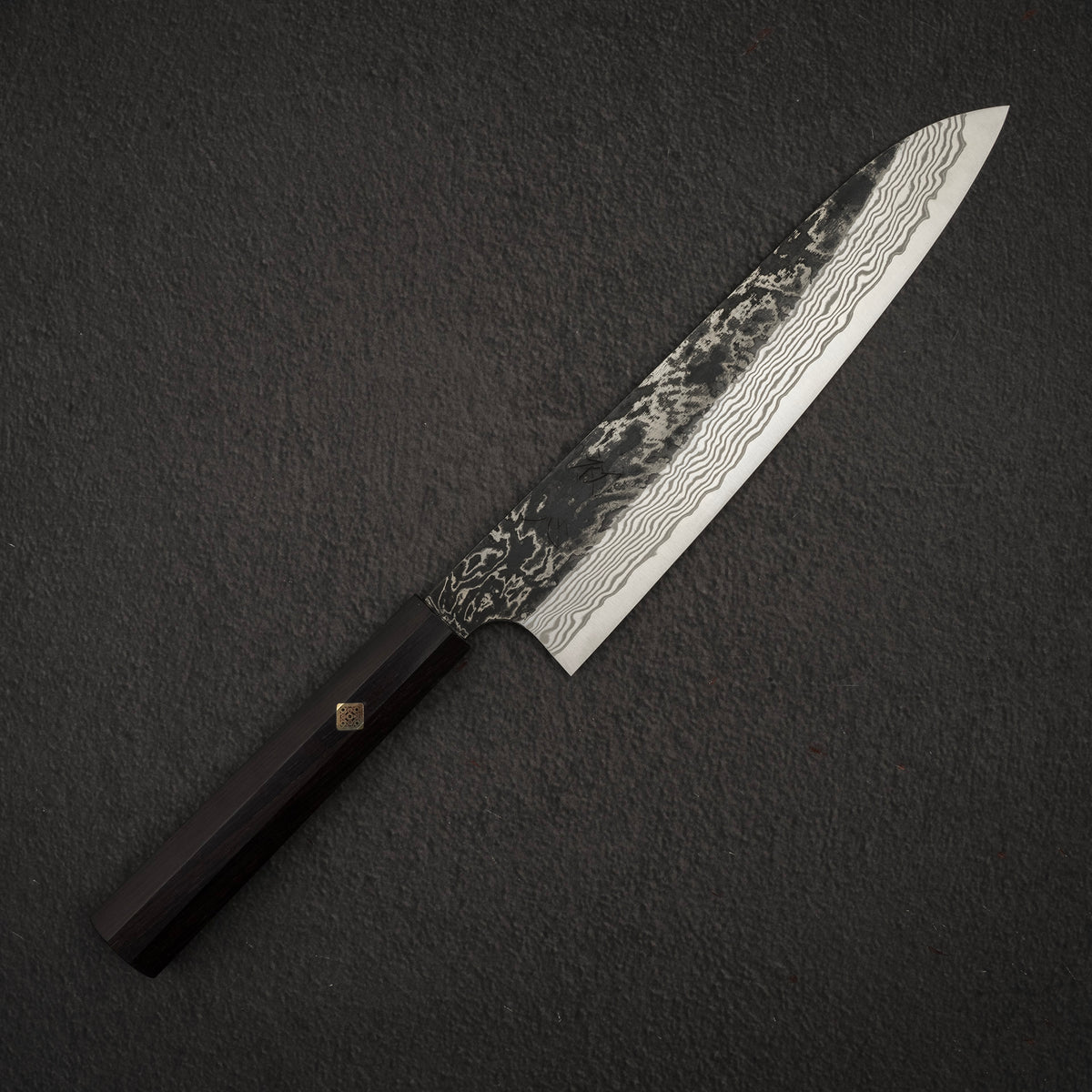 Hatsukokoro x Nigara Yorokobi Special SLD Kurouchi Damascus Gyuto 240m ...