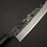 Hatsukokoro x Nigara Yorokobi Special SLD Kurouchi Damascus Gyuto 240mm Ebony Handle with Mosaic Pin