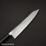 Hatsukokoro Hayabusa ATS34 Damascus K-tip Gyuto 240mm