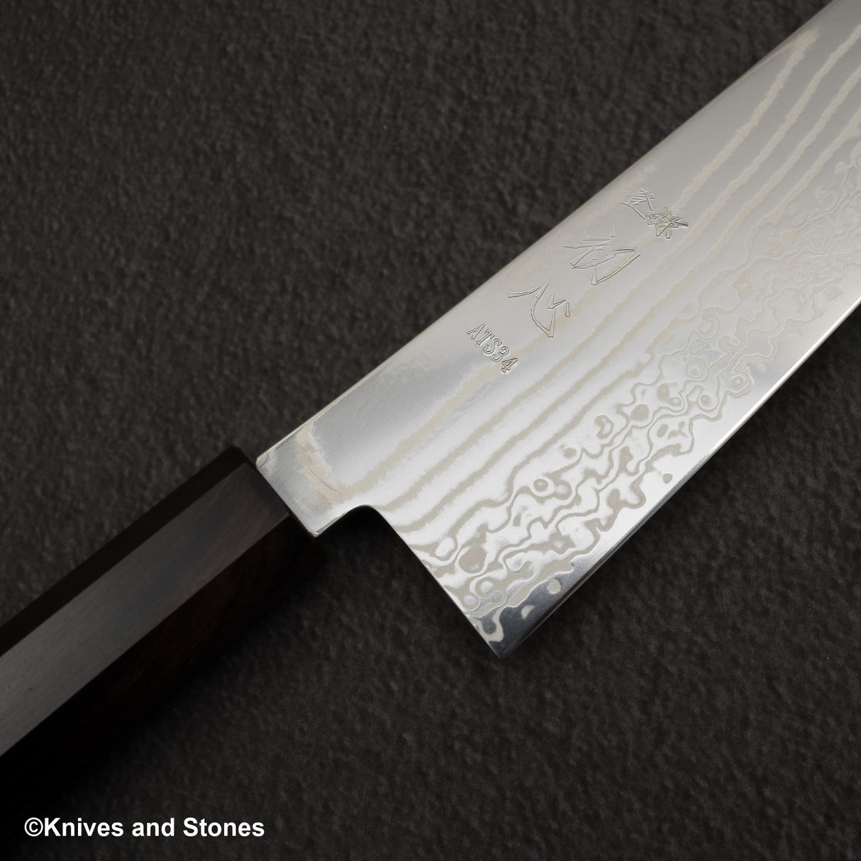 Hatsukokoro Hayabusa ATS34 Damascus K-tip Gyuto 240mm