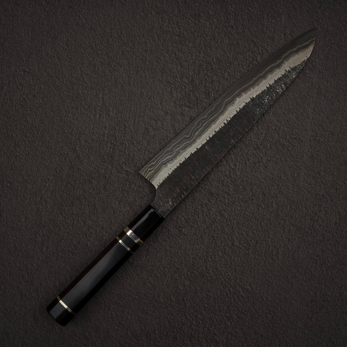 Hatsukokoro Itadaki Blue2 & White2 Dual Core Damasccus Tsushime Gyuto 240mm