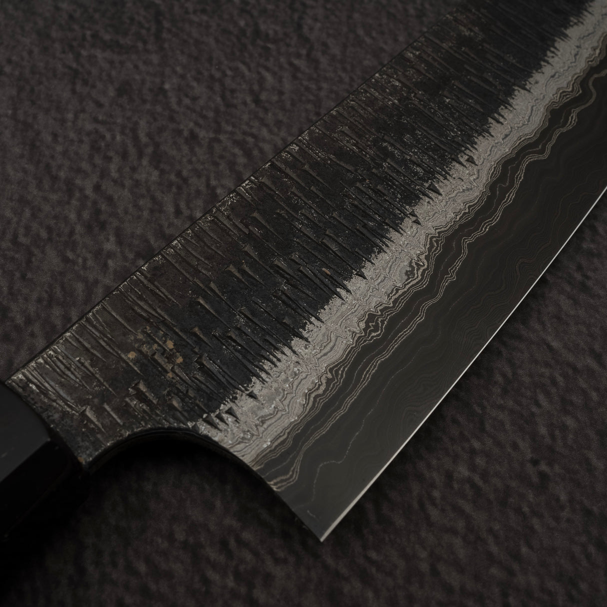 Hatsukokoro Itadaki Blue2 & White2 Dual Core Damasccus Tsushime Santoku 170 mm