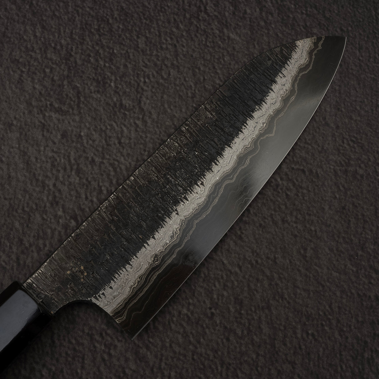 Hatsukokoro Itadaki Blue2 & White2 Dual Core Damasccus Tsushime Santoku 170 mm