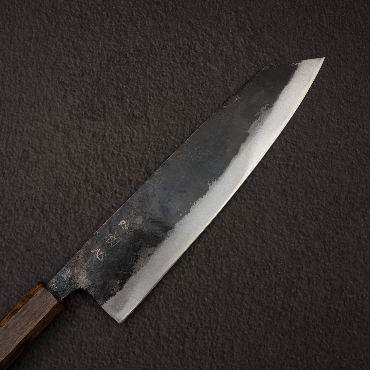 Hatsukokoro Kurogane Blue 2 Kurouchi K-tip Gyuto 210mm Black Chacate