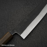 Hatsukokoro Kurokaze White 2 Kurouchi Stainless Clad Gyuto 210mm Ebony Handle