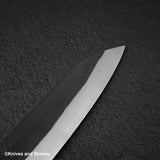 Hatsukokoro Kurokaze White 2 Kurouchi Stainless Clad Gyuto 210mm Ebony Handle