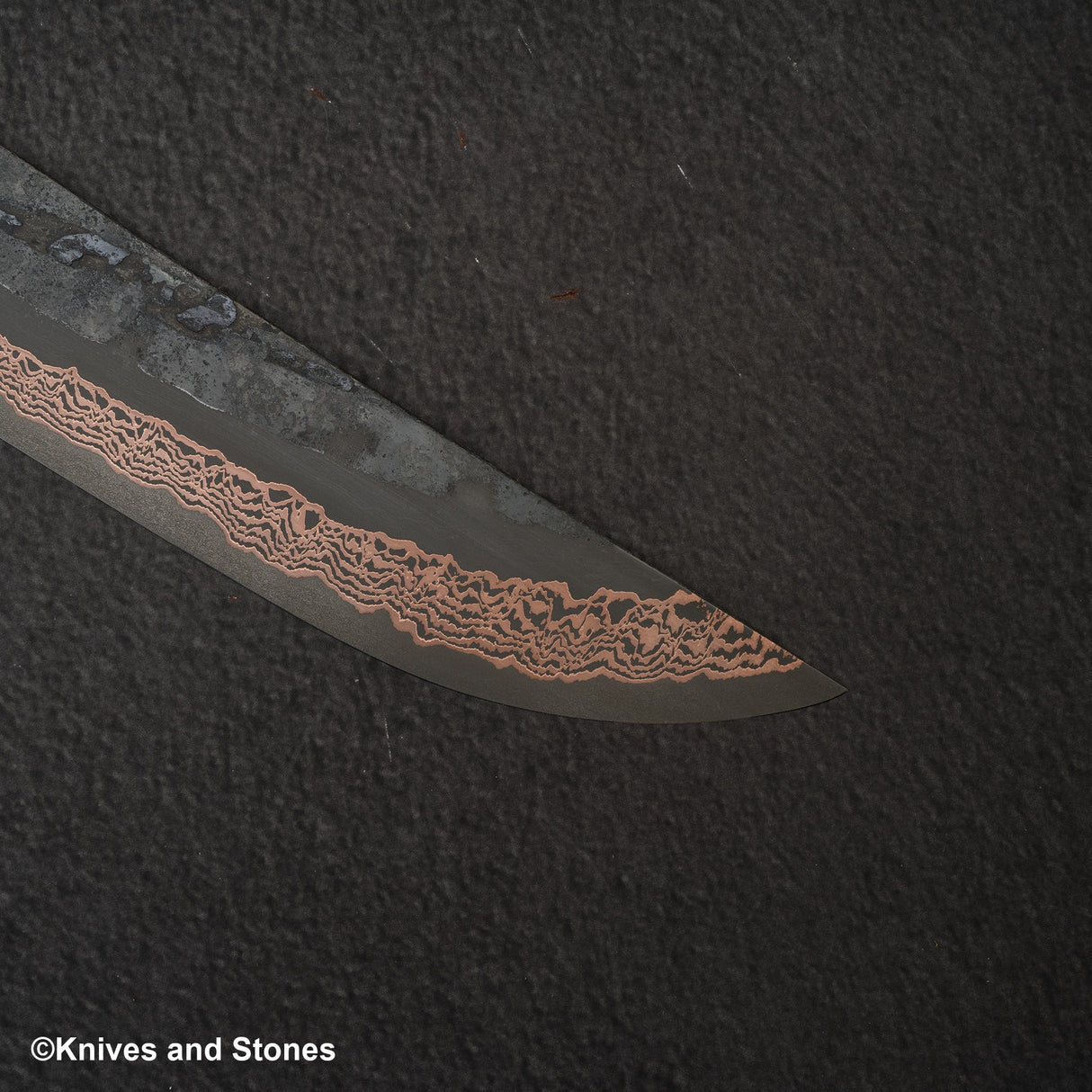 Hatsukokoro x Nigara Yorokobi SLD Copper Damascus Sujihiki 390mm Amboyna Triple Spacer Handle RARE