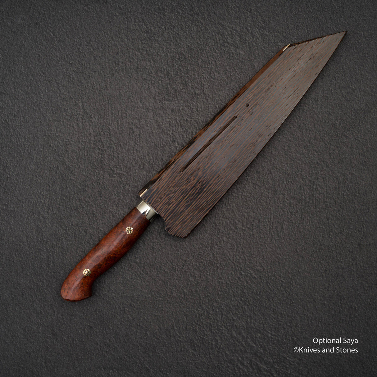 Yoshimi Kato SG2 Minamo Ktip Gyuto 210mm Amboyna Burl Western SP