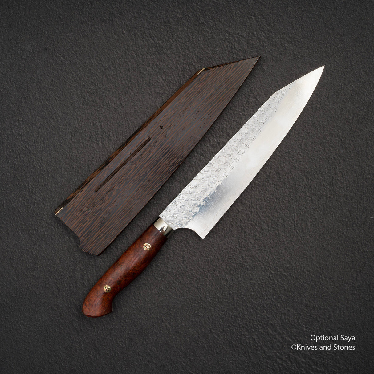 Yoshimi Kato SG2 Minamo Ktip Gyuto 210mm Amboyna Burl Western SP