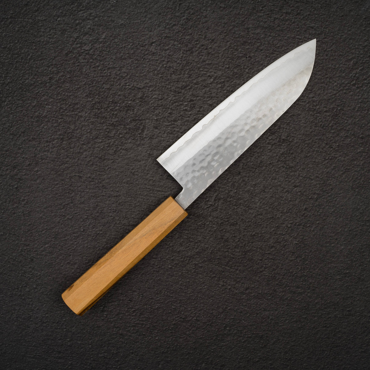 Masutani VG1 Tsuchime Santoku 170mm Black Chacate Handle