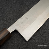 Miyazaki Kajiya x Hatsukokoro Damascus Ginsan 240mm Gyuto Snakewood Handle