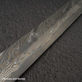 Nigara Special Corless Damascus Sakimaru Takobiki Blue 2 Core 300mm