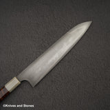 Nigara White 1 Mizu-Honyaki 240mm Samuri Sword Hamon Gyuto Snakewood Handle