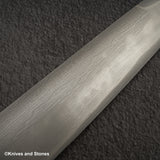 Nigara White 1 Mizu-Honyaki 240mm Samuri Sword Hamon Gyuto Snakewood Handle