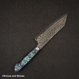 Nigara Anmon (暗紋) SG2 Raindrop Damascus Bunka 180mm Mother-of-Pearl Inlay Handle