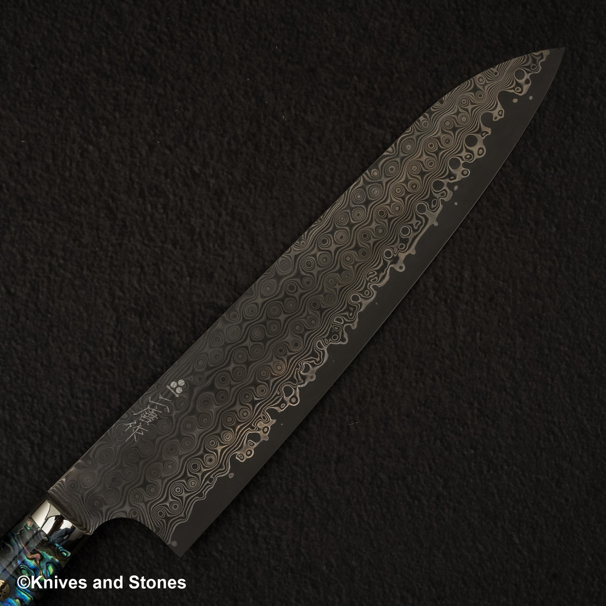 Nigara Anmon (暗紋) SG2 Raindrop Damascus Gyuto 240mm Mother-of-Pearl Inlay Handle