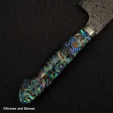 Nigara Anmon (暗紋) SG2 Raindrop Damascus Gyuto 240mm Mother-of-Pearl Inlay Handle