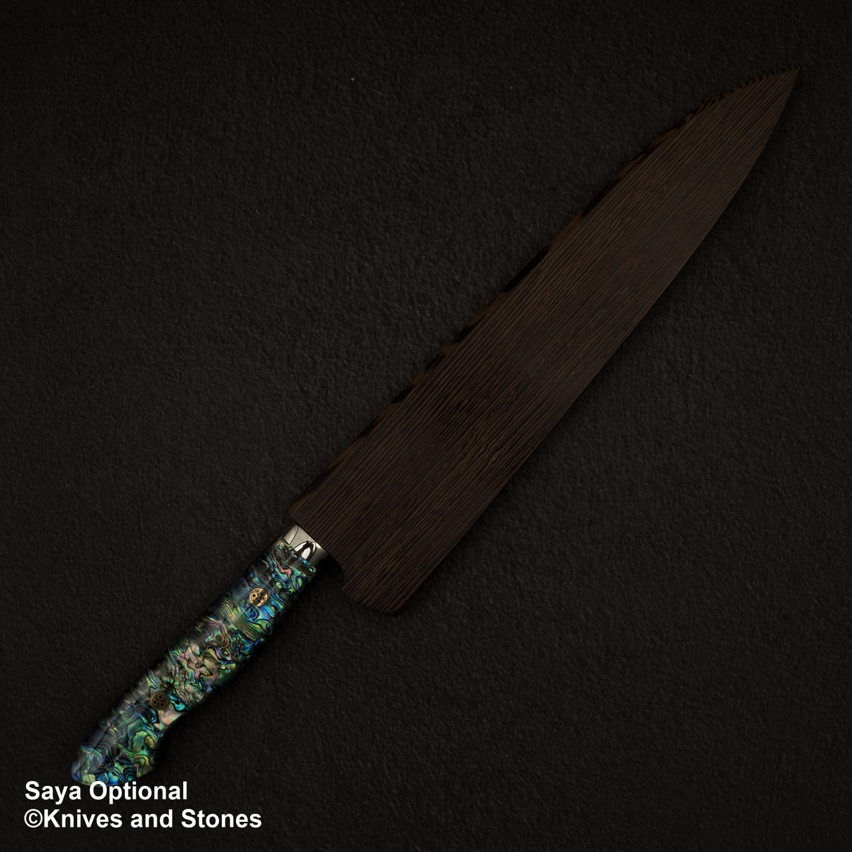 Nigara Anmon (暗紋) SG2 Raindrop Damascus Gyuto 240mm Mother-of-Pearl Inlay Handle