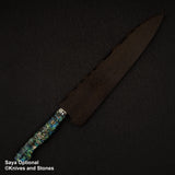 Nigara Anmon (暗紋) SG2 Raindrop Damascus Gyuto 240mm Mother-of-Pearl Inlay Handle