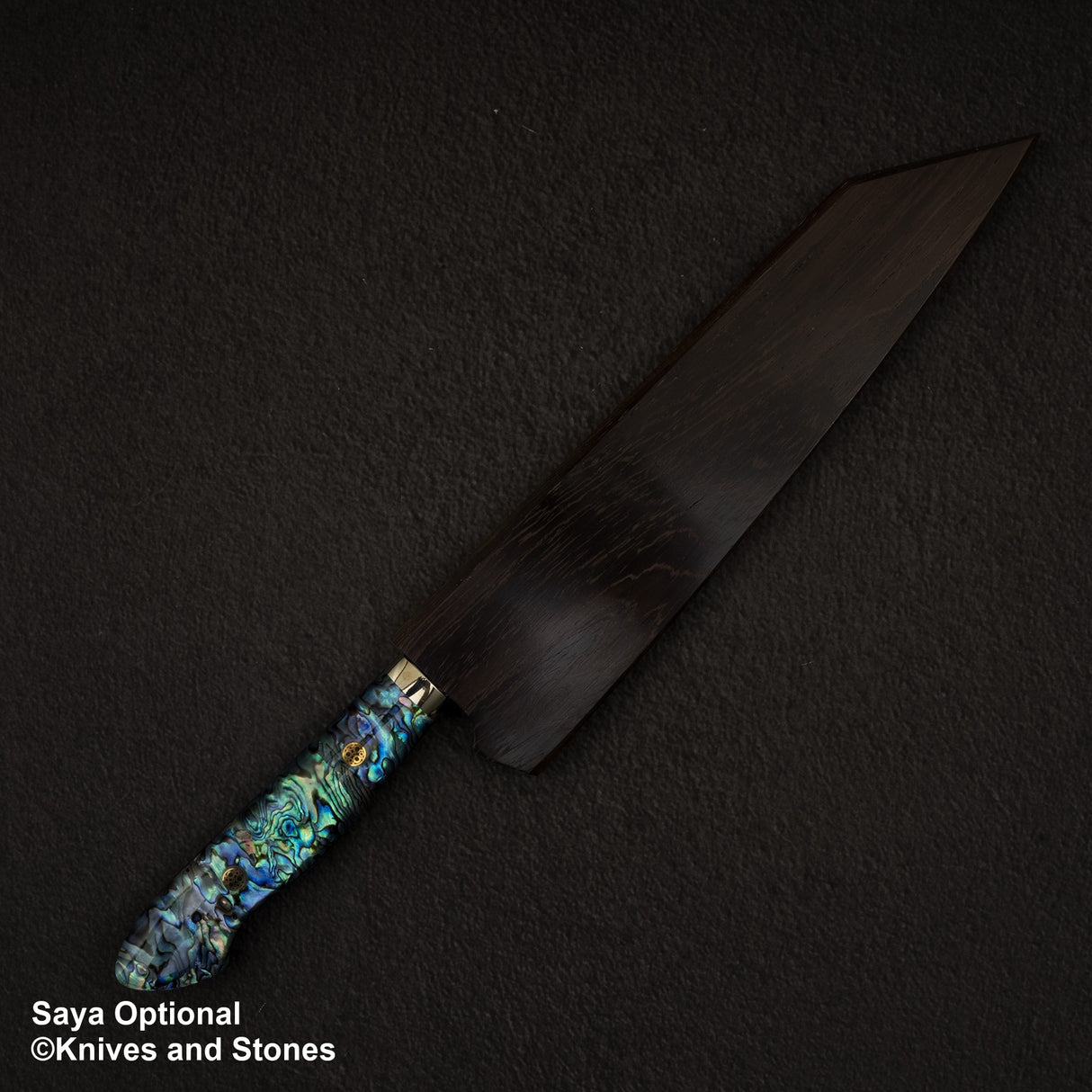 Nigara Anmon (暗紋) SG2 Raindrop Damascus K tip Gyuto 210mm Mother-of-Pearl Inlay Handle