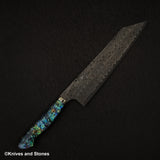 Nigara Anmon (暗紋) SG2 Raindrop Damascus K tip Gyuto 240mm Mother-of-Pearl Inlay Handle