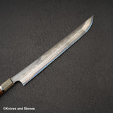 Nigara "Onikoroshi" Troll Killer Blue 2 Damascus Sakimaru Takobiki 300mm Amboyna Handle