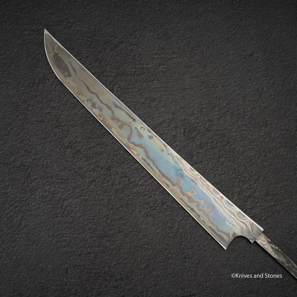 Nigara "Onikoroshi" Troll Killer Blue 2 Damascus Sakimaru Takobiki Yanagiba 300mm Blade