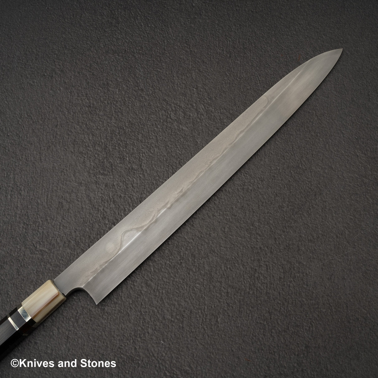 Nigara White 1 Mizu-Honyaki Mt Fuji Hamon Yanagiba 330mm