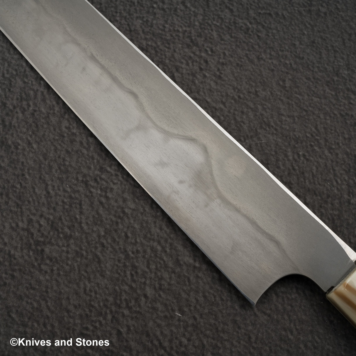 Nigara White 1 Mizu-Honyaki Mt Fuji Hamon Yanagiba 330mm