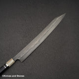 Nigara White 1 Mizu-Honyaki Tobiyaki Sword Hamon Kiritsuke Yanagiba 330mm