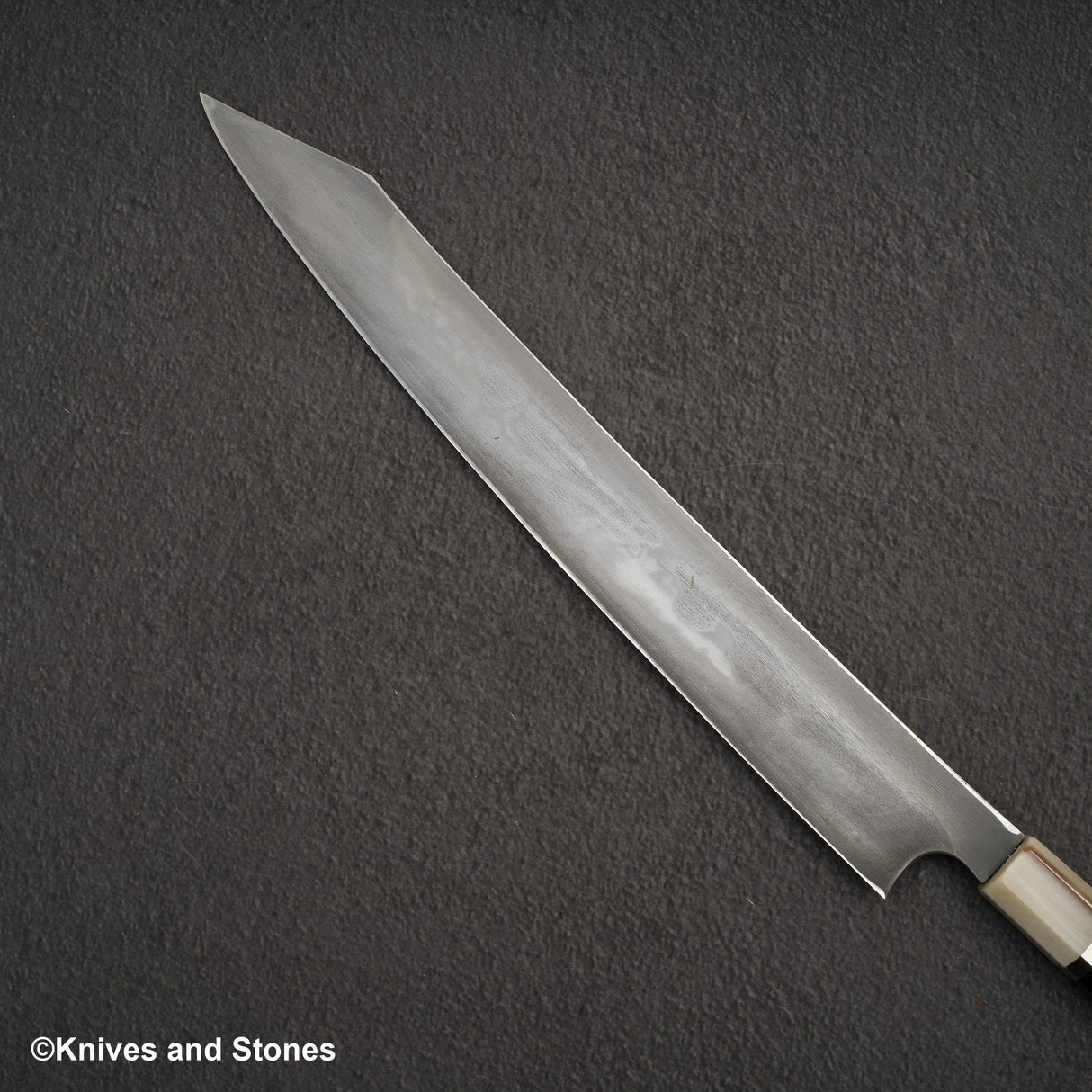 Nigara White 1 Mizu-Honyaki Tobiyaki Sword Hamon Kiritsuke Yanagiba 330mm