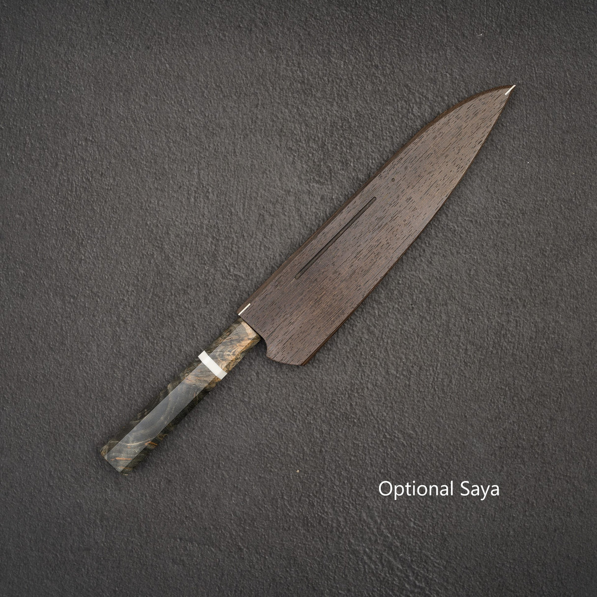 Sukenari ZDP-189 Damascus Gyuto 210mm Birch Burl Handle