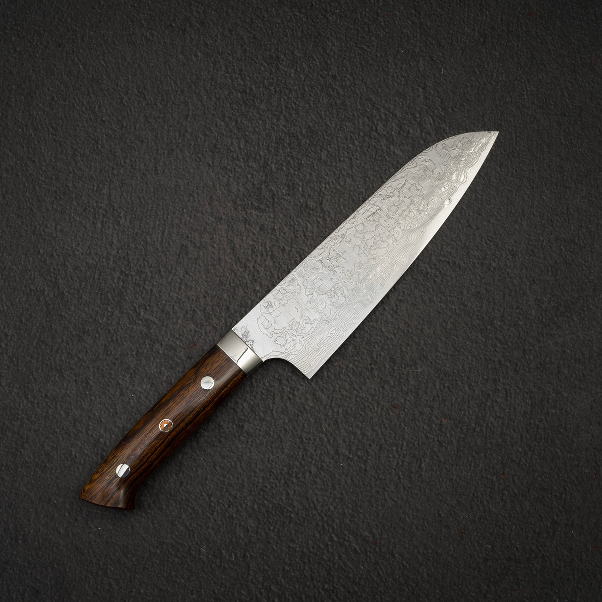 Takeshi Saji Diamond Damascus R2 Santoku 180mm with Ironwood Handle