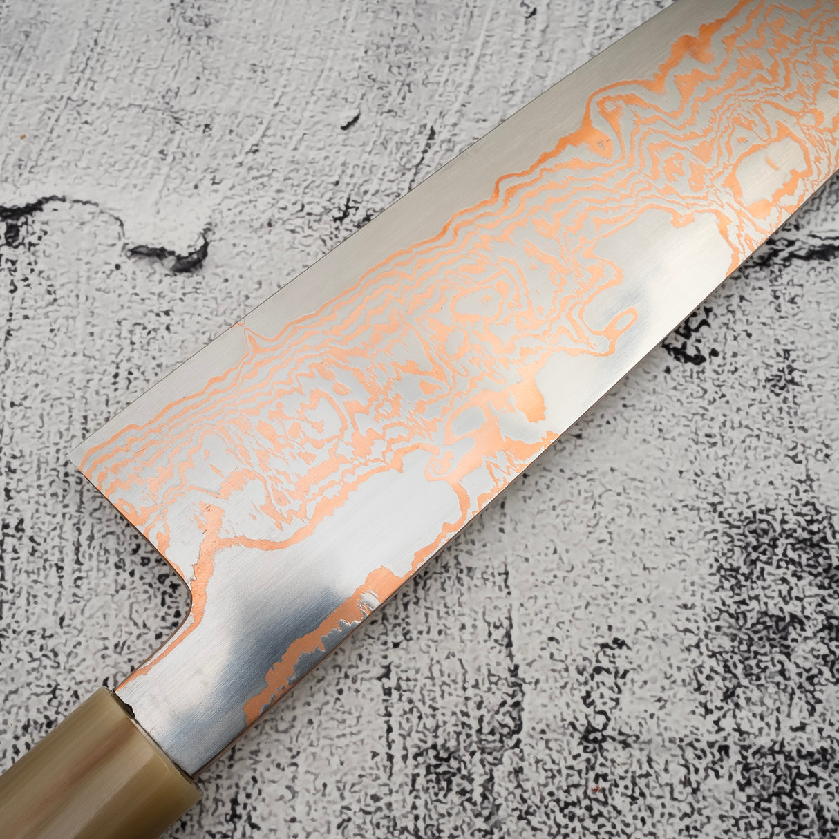 Hatsukokoro Yorokobi SLD Copper Damascus Gyuto 255mm B Grade SP1 with Saya