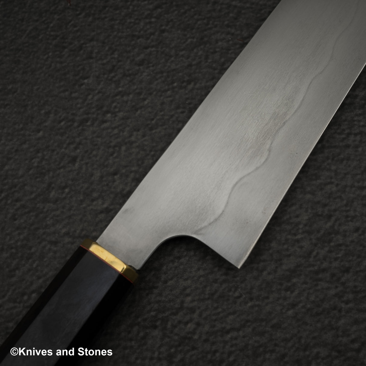 Yoshihiko Akitomo Blue 2 Honyaki Santoku 180mm