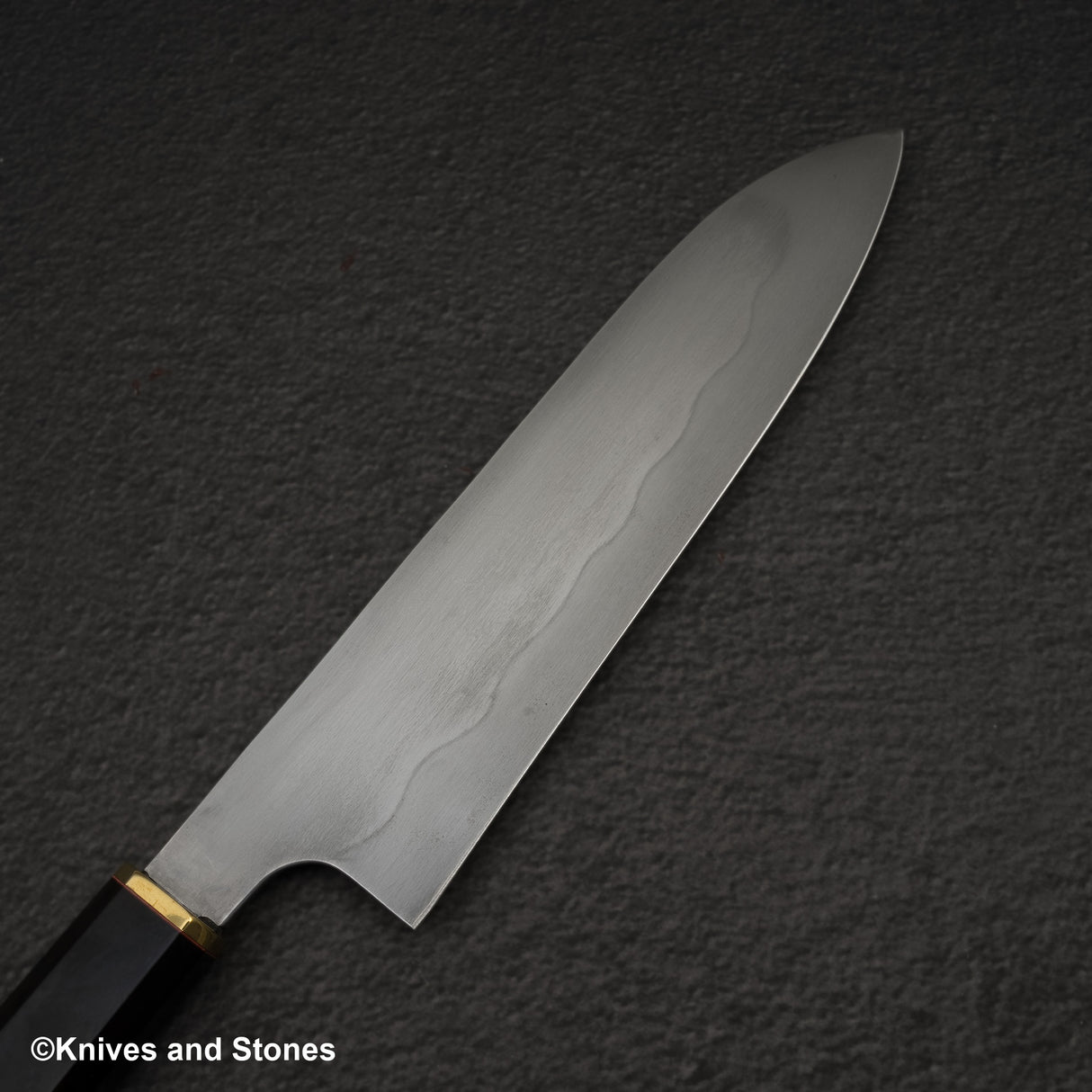 Yoshihiko Akitomo Blue 2 Honyaki Santoku 180mm