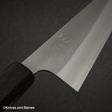 Yoshikane White 2 Nashiji K-tip Gyuto 210mm Stainless Clad Ebony Handle