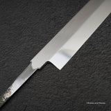 Yoshikazu Ikeda White 1 Wave Hamon Mizu-Honyaki Yanagiba 300mm Blade Only