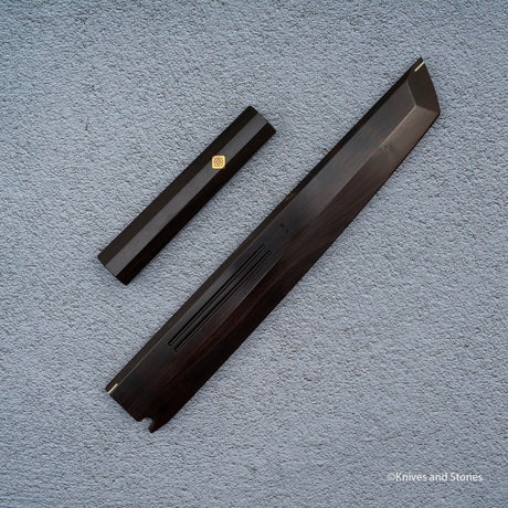 K&S Magnetic Sakimaru Saya  & Handle Set Stabilized Curly Maple / Ebony / Pau Rosa