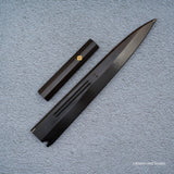K&S Yanagiba Magnetic Saya & Handle Set Stabilized Curly Maple / Ebony / Pau Rosa